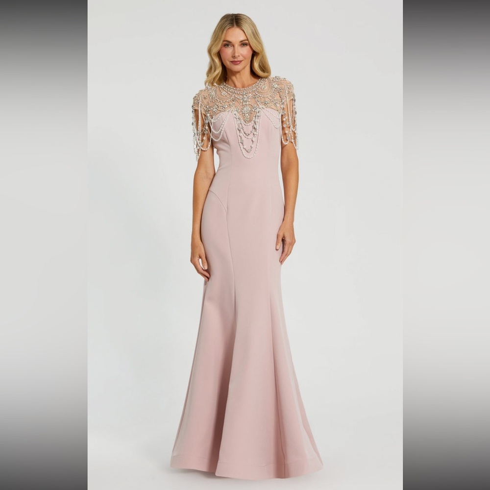 Authentic MacDuggal Formal Evening gown prom wedding gala fundraiser one